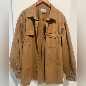 Tan shirt 3XL Long sleeve with two pocket.100%cotton,Carhatt Brand